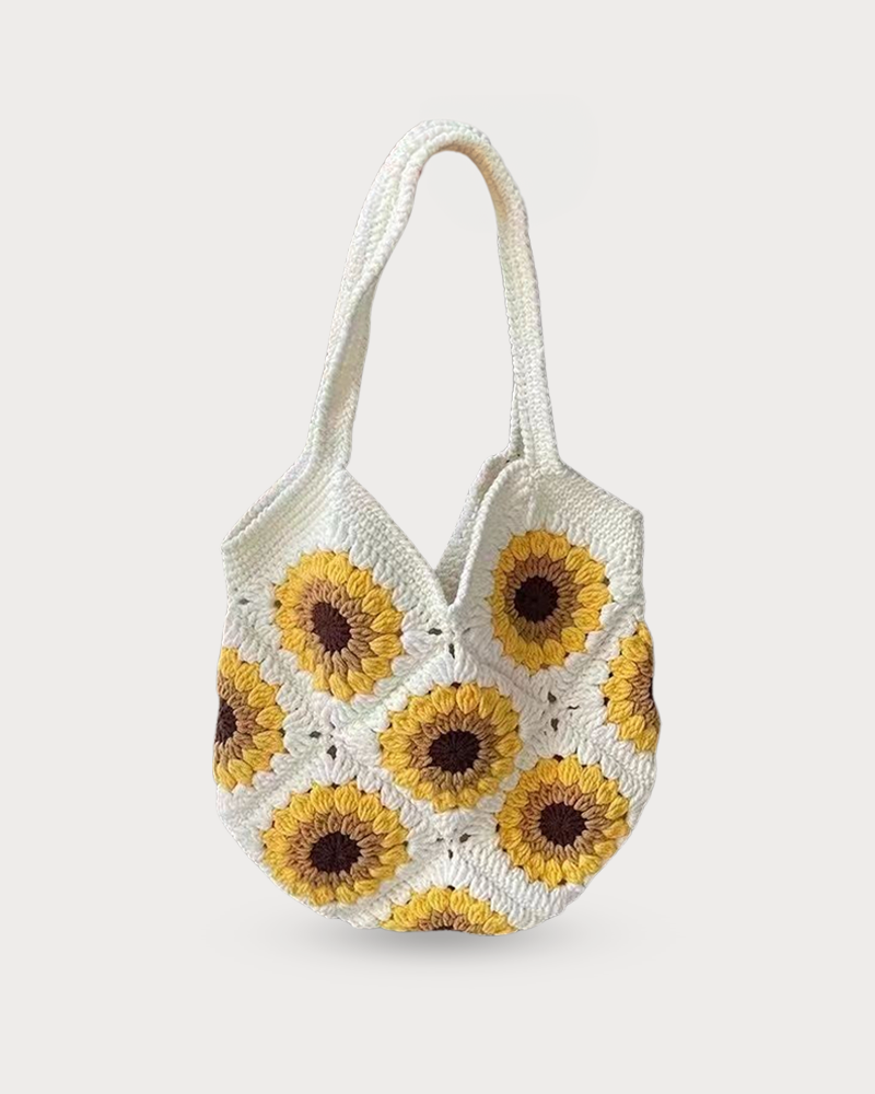 Crochet Sunflower Bag