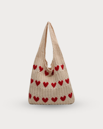 Crochet Heart Bag