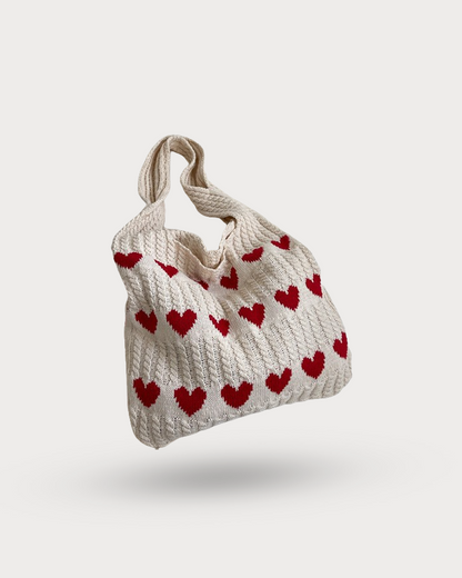 Crochet Heart Bag