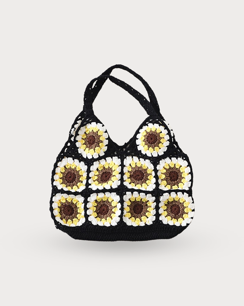 Crochet Daisies Bag