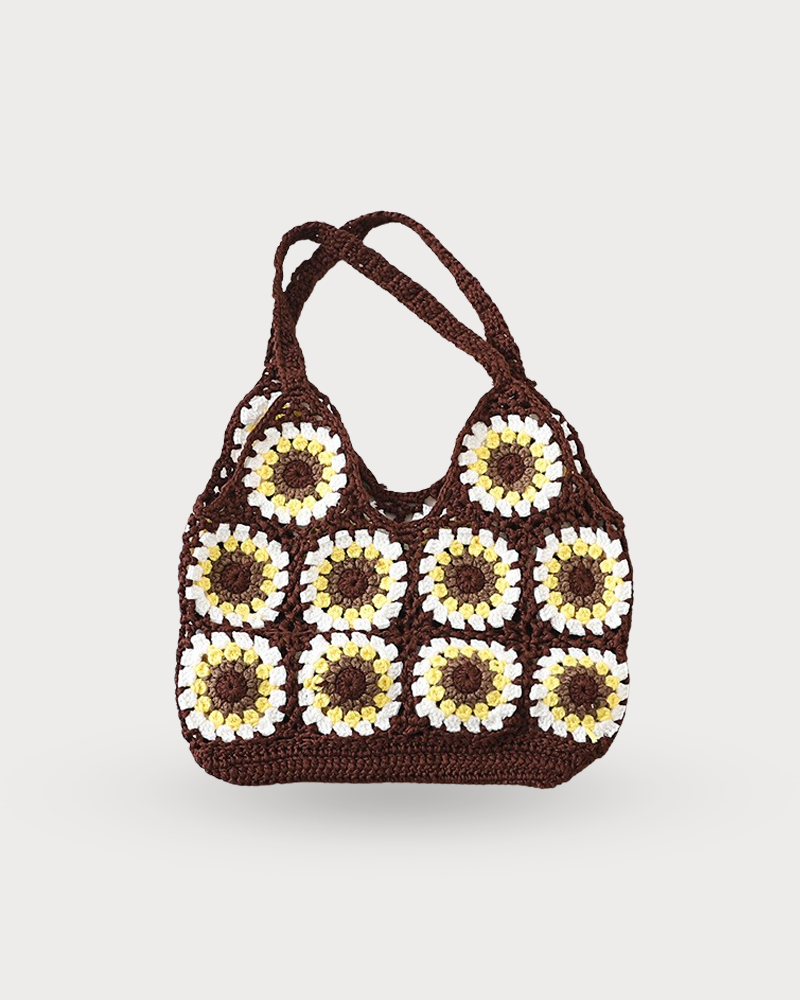 Crochet Daisies Bag