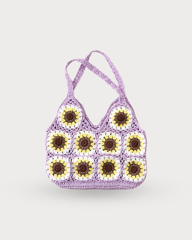 Crochet Daisies Bag