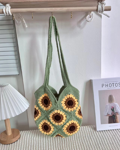 Crochet Sunflower Bag