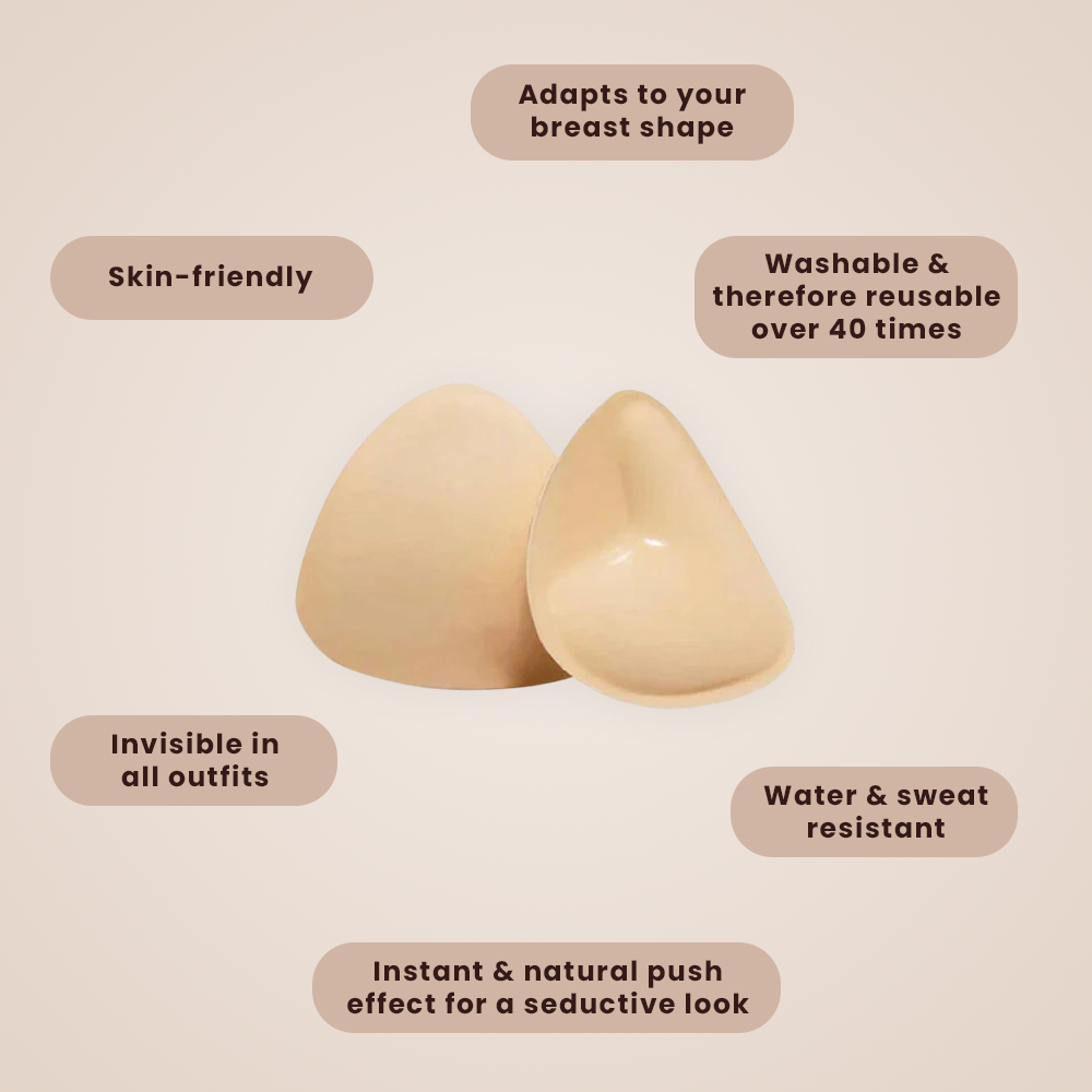 PushPads™ · Self-Adhesive Bra Pads